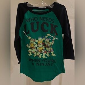 Nickelodeon Green and Black Ninja Turtles Jersey